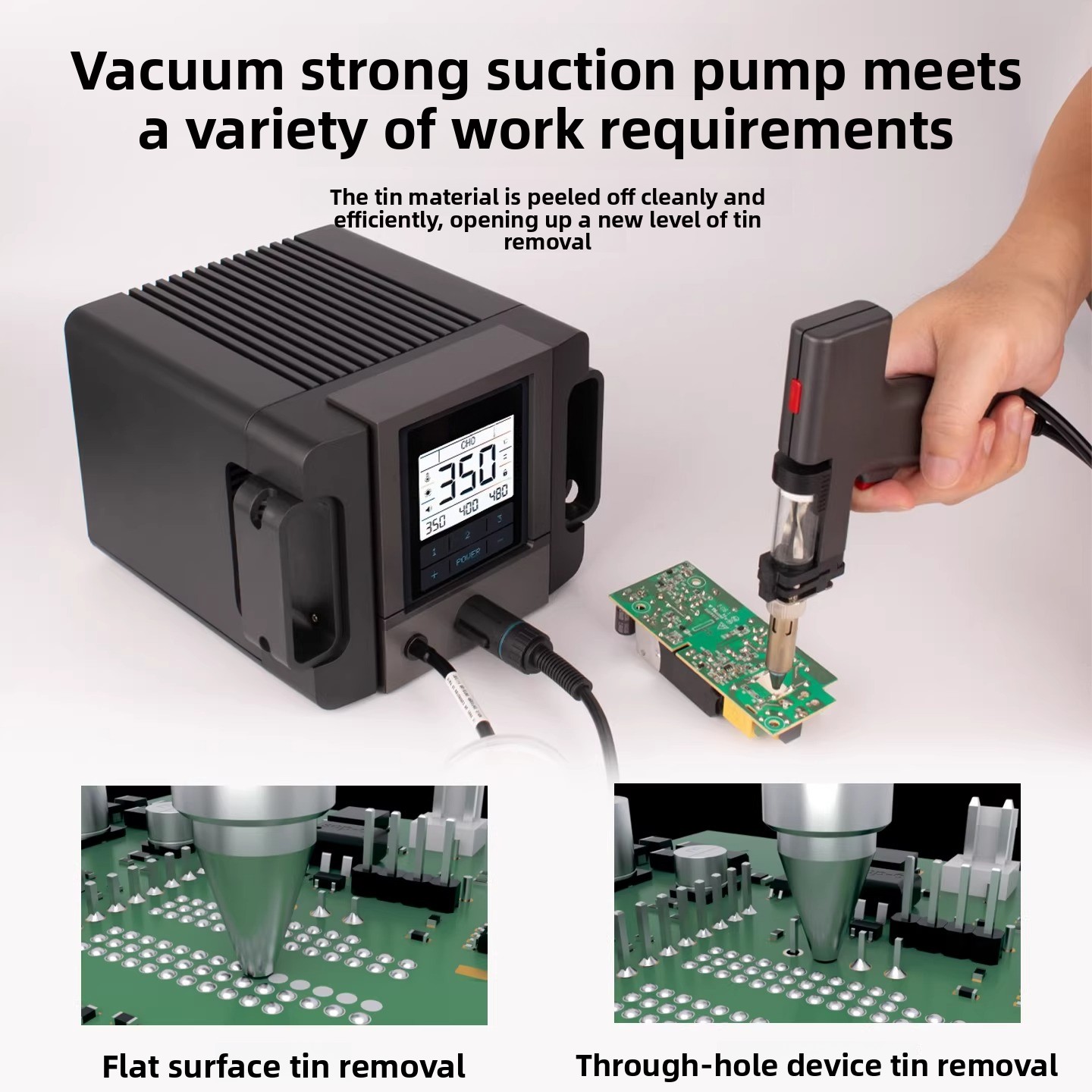 Electric Desoldering Pump 200W - огляд і ціна Desoldering Pump Electric Vacuum Station